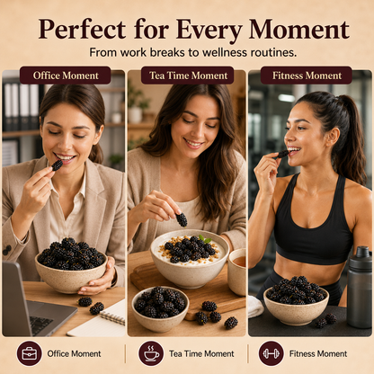 Dried Mulberries – Nourish Liver & Kidney, Darken Hair, Perfect for Night Owls-JXX